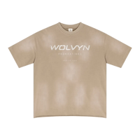 Wolvyn Apparel ‘Foundations 002’ 285GSM Unisex Ripped Raw-Edge Monkey-Wash PP Spray T-shirt - Wolvyn Apparel