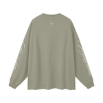 Wolvyn Apparel ‘Foundations 002’ Oversized Unisex Long Sleeve T-Shirt - Wolvyn Apparel