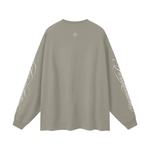 Wolvyn Apparel ‘Foundations 002’ Oversized Unisex Long Sleeve T-Shirt - Wolvyn Apparel