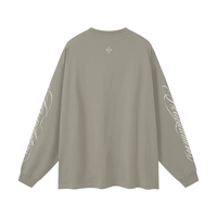 Wolvyn Apparel ‘Foundations 002’ Oversized Unisex Long Sleeve T-Shirt - Wolvyn Apparel