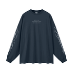 Wolvyn Apparel ‘Foundations 002’ Oversized Unisex Long Sleeve T-Shirt - Wolvyn Apparel