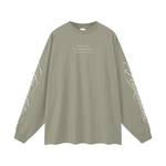 Wolvyn Apparel ‘Foundations 002’ Oversized Unisex Long Sleeve T-Shirt - Wolvyn Apparel