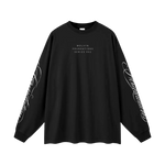 Wolvyn Apparel ‘Foundations 002’ Oversized Unisex Long Sleeve T-Shirt - Wolvyn Apparel