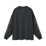 Wolvyn Apparel ‘Foundations 002’ Oversized Unisex Long Sleeve T-Shirt - Wolvyn Apparel
