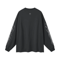Wolvyn Apparel ‘Foundations 002’ Oversized Unisex Long Sleeve T-Shirt - Wolvyn Apparel