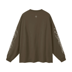 Wolvyn Apparel ‘Foundations 002’ Oversized Unisex Long Sleeve T-Shirt - Wolvyn Apparel