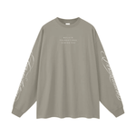Wolvyn Apparel ‘Foundations 002’ Oversized Unisex Long Sleeve T-Shirt - Wolvyn Apparel