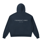 Wolvyn Apparel ‘Foundations 002’ Unisex Drop Shoulder Full Zip Hoodie - Wolvyn Apparel