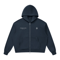 Wolvyn Apparel ‘Foundations 002’ Unisex Drop Shoulder Full Zip Hoodie - Wolvyn Apparel