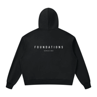 Wolvyn Apparel ‘Foundations 002’ Unisex Drop Shoulder Full Zip Hoodie - Wolvyn Apparel
