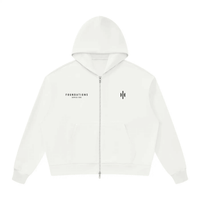Wolvyn Apparel ‘Foundations 002’ Unisex Drop Shoulder Full Zip Hoodie - Wolvyn Apparel