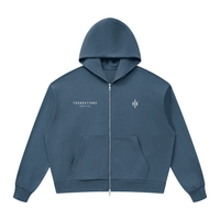 Wolvyn Apparel ‘Foundations 002’ Unisex Drop Shoulder Full Zip Hoodie - Wolvyn Apparel