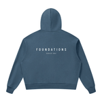 Wolvyn Apparel ‘Foundations 002’ Unisex Drop Shoulder Full Zip Hoodie - Wolvyn Apparel