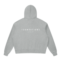 Wolvyn Apparel ‘Foundations 002’ Unisex Drop Shoulder Full Zip Hoodie - Wolvyn Apparel