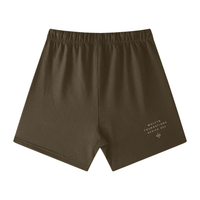 Wolvyn Apparel ‘Foundations 002’ Unisex Earth Tone Loose Fit Cotton Shorts - Wolvyn Apparel