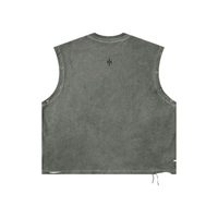 Wolvyn Apparel ‘Foundations Script’ Distressed Grommet Eyelet Tank Top - Wolvyn Apparel