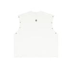 Wolvyn Apparel ‘Foundations Script’ Distressed Grommet Eyelet Tank Top - Wolvyn Apparel
