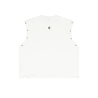 Wolvyn Apparel ‘Foundations Script’ Distressed Grommet Eyelet Tank Top - Wolvyn Apparel