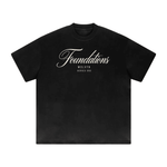 Wolvyn Apparel ‘Foundations Script’ Heavyweight Drop Shoulder T-Shirt - Wolvyn Apparel