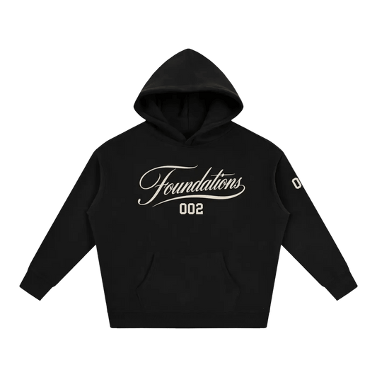 Wolvyn Apparel ‘Foundations Script’ Oversize Fleeced Hoodie - Wolvyn Apparel