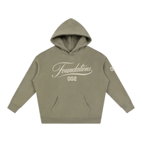 Wolvyn Apparel ‘Foundations Script’ Oversize Fleeced Hoodie - Wolvyn Apparel