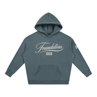 Wolvyn Apparel ‘Foundations Script’ Oversize Fleeced Hoodie - Wolvyn Apparel