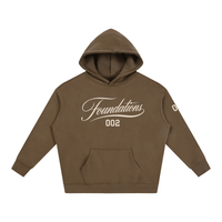 Wolvyn Apparel ‘Foundations Script’ Oversize Fleeced Hoodie - Wolvyn Apparel