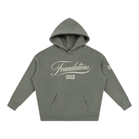 Wolvyn Apparel ‘Foundations Script’ Oversize Fleeced Hoodie - Wolvyn Apparel