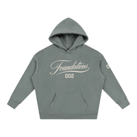Wolvyn Apparel ‘Foundations Script’ Oversize Fleeced Hoodie - Wolvyn Apparel