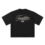 Wolvyn Apparel ‘Foundations Script’ Oversized Drop Shoulder T-Shirt - Wolvyn Apparel