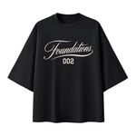 Wolvyn Apparel ‘Foundations Script’ Oversized Drop Shoulder T-Shirt - Wolvyn Apparel
