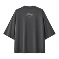 Wolvyn Apparel ‘Foundations Script’ Oversized Drop Shoulder T-Shirt - Wolvyn Apparel