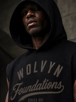Wolvyn Apparel ‘Foundations Series 001’ Unisex Panel Mesh Sleeveless Hoodie - Wolvyn Apparel