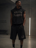 Wolvyn Apparel ‘Foundations Series 001’ Unisex Panel Mesh Sleeveless Hoodie - Wolvyn Apparel