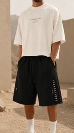 Wolvyn Apparel ‘Foundations’ Unisex Loose Raw Edge Shorts - Wolvyn Apparel
