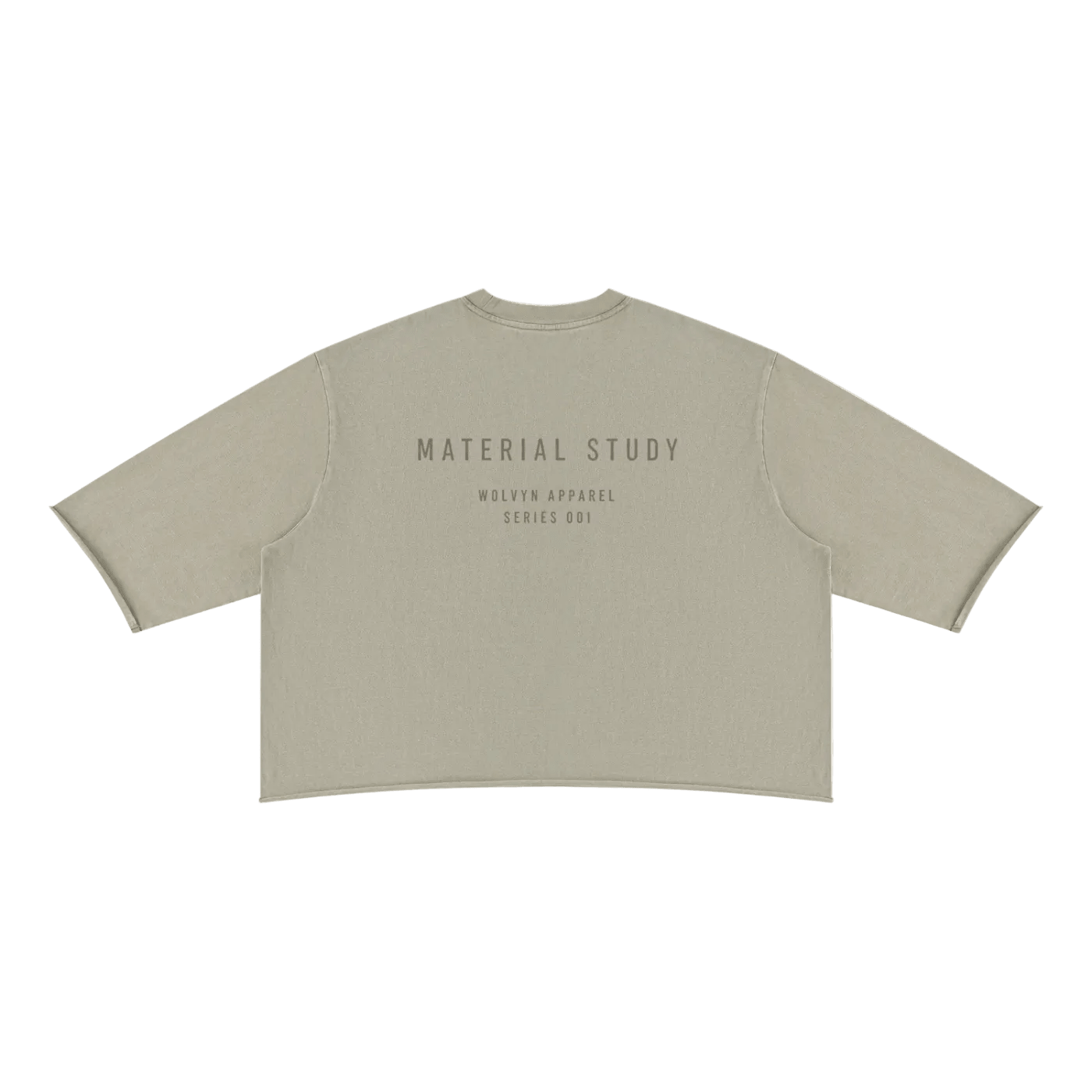 Wolvyn Apparel ‘Foundations’ Unisex Mineral Wash Raw Hem Boxy T-Shirt - Wolvyn Apparel