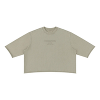 Wolvyn Apparel ‘Foundations’ Unisex Mineral Wash Raw Hem Boxy T-Shirt - Wolvyn Apparel
