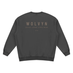Wolvyn Apparel ‘Foundations’ Unisex Vintage Wash Fleece Sweatshirt - Wolvyn Apparel