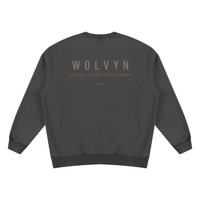 Wolvyn Apparel ‘Foundations’ Unisex Vintage Wash Fleece Sweatshirt - Wolvyn Apparel