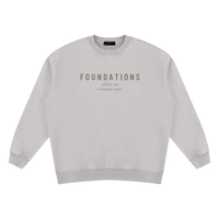 Wolvyn Apparel ‘Foundations’ Unisex Vintage Wash Fleece Sweatshirt - Wolvyn Apparel