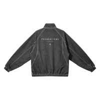 Wolvyn Apparel ‘Foundations’ Unisex Vintage Wash Full Zip Mesh Jacket - Wolvyn Apparel