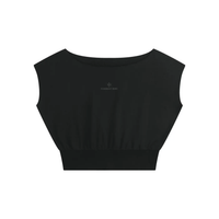 Wolvyn Apparel ‘Foundations’ Women’s Boatneck Raw Edge Crop T-Shirt - Wolvyn Apparel