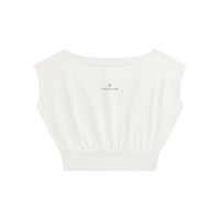 Wolvyn Apparel ‘Foundations’ Women’s Boatneck Raw Edge Crop T-Shirt - Wolvyn Apparel