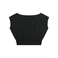 Wolvyn Apparel ‘Foundations’ Women’s Boatneck Raw Edge Crop T-Shirt - Wolvyn Apparel