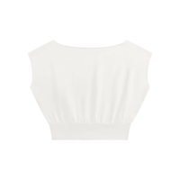 Wolvyn Apparel ‘Foundations’ Women’s Boatneck Raw Edge Crop T-Shirt - Wolvyn Apparel