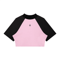 Wolvyn Apparel ‘Foundations’ Women’s Color Block Raglan Crop T-Shirt - Wolvyn Apparel
