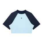 Wolvyn Apparel ‘Foundations’ Women’s Color Block Raglan Crop T-Shirt - Wolvyn Apparel