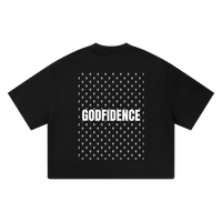 Wolvyn Apparel ‘Godfidence’ Unisex 400 GSM Heavyweight Boxy T-Shirt - Wolvyn Apparel