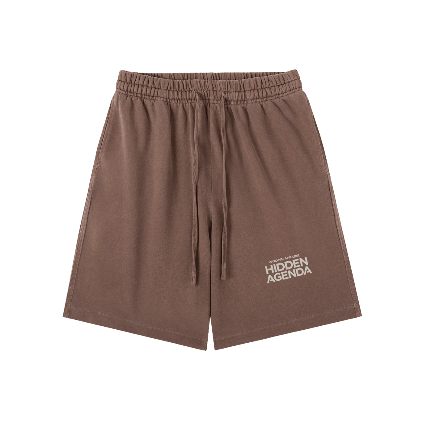 Wolvyn Apparel "Hidden Agenda" Vintage Wash Cotton Shorts - Wolvyn Apparel