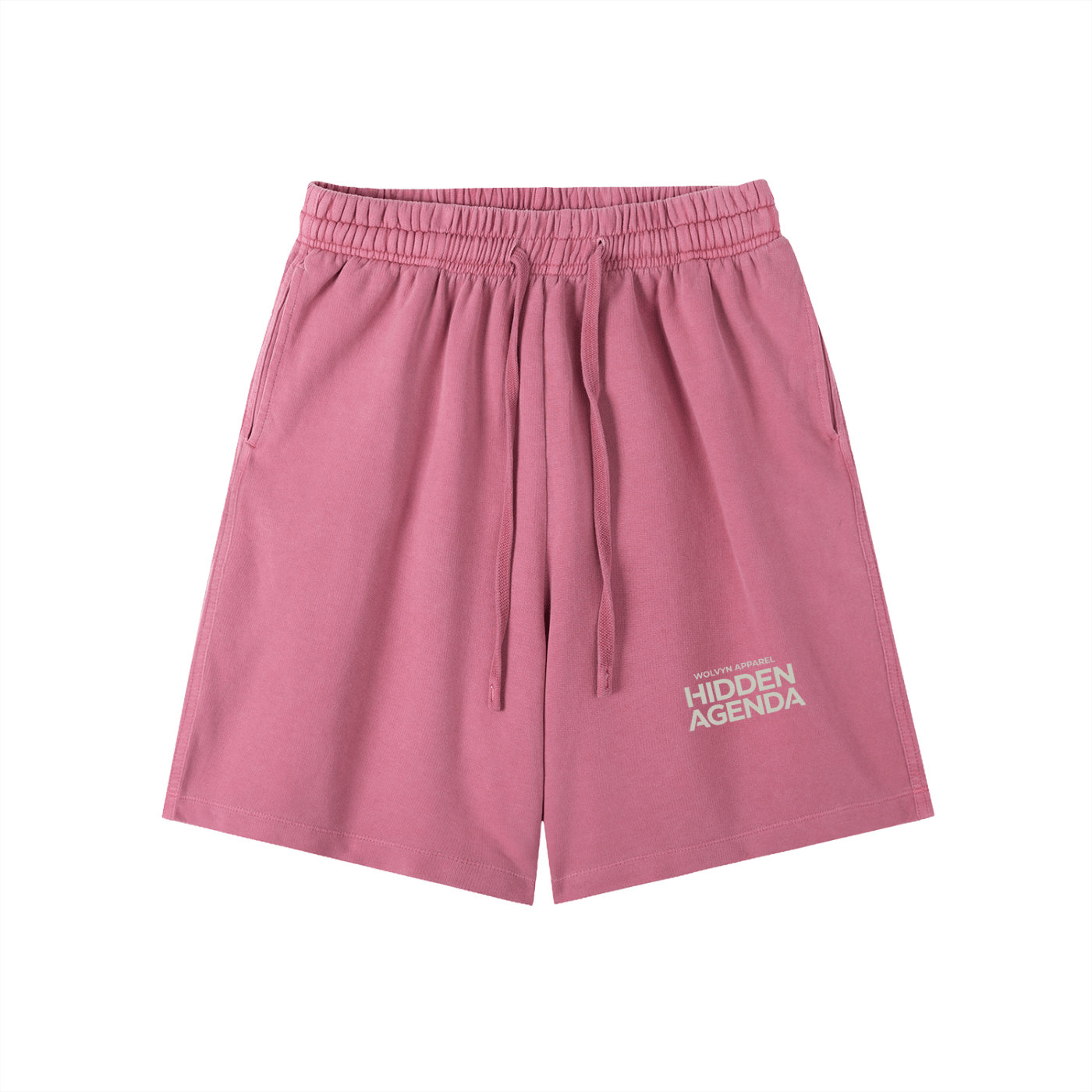 Wolvyn Apparel "Hidden Agenda" Vintage Wash Cotton Shorts - Wolvyn Apparel